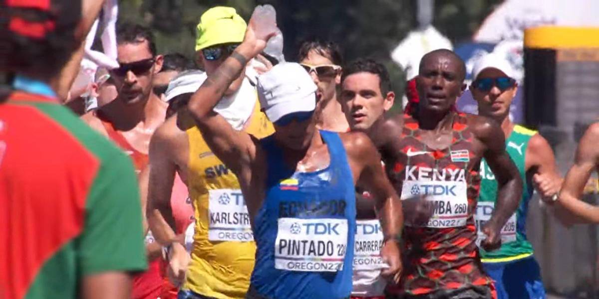 Daniel Pintado quedó quinto en los 20 km de marcha en el Mundial de Atletismo