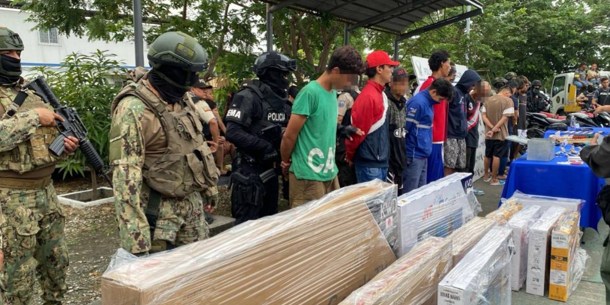 41 personas detenidas en operativo contra Mafia 18 y Los Lagartos en el sur de Guayaquil