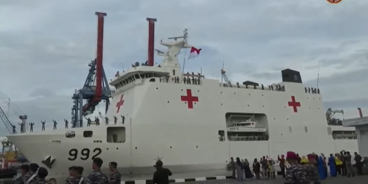 Un barco médico de Indonesia parte hacia Gaza con el propósito de asistencia humanitaria