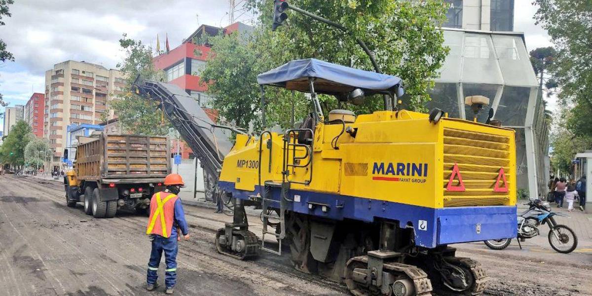 Quito: los trabajos de rehabilitación de la avenida Veintimilla, en La Mariscal, durarán 64 días