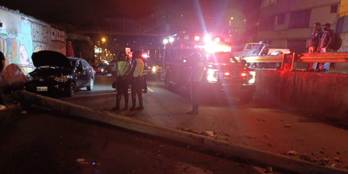 Quito: accidente en la avenida Mariscal Sucre deja tres heridos