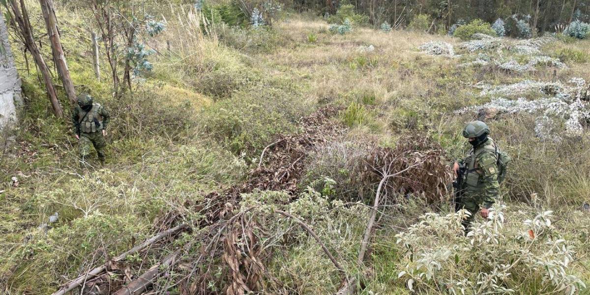 Desconocidos transportaban minas antipersonales y municiones, en Tisaleo