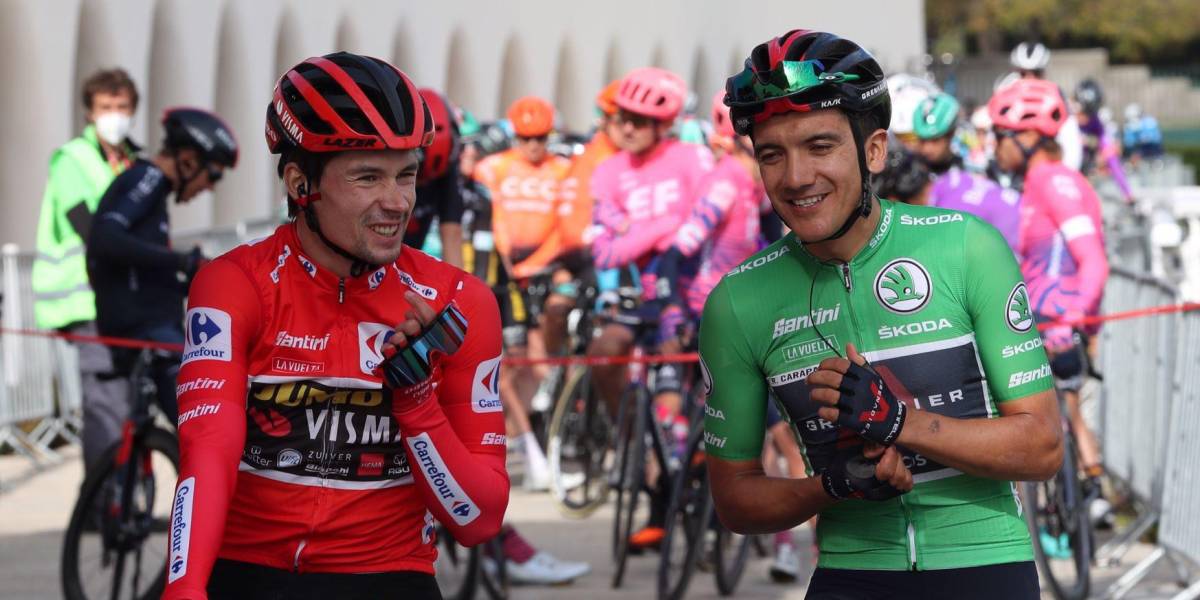 Richard Carapaz lamenta abandono de Roglic por lesión: Venía dispuesto a ganar