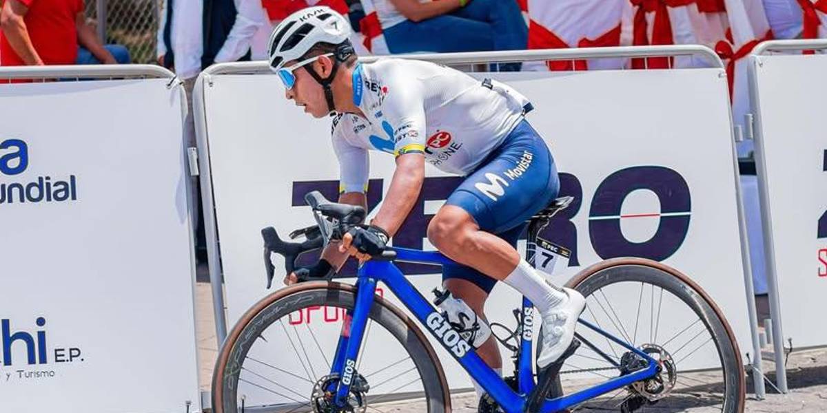 El ciclista Richard Huera fue embestido por un vehículo en Tulcán