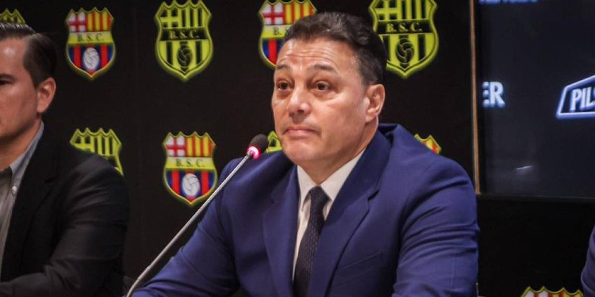 Carlos Alfaro Moreno no descarta presentarse a la reelección como presidente de Barcelona SC
