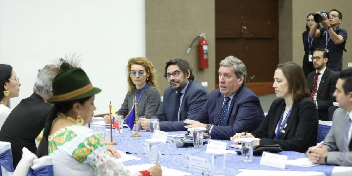 Elecciones Ecuador 2025 | La Misión de Observación Electoral de la Unión Europea conoció el avance del proceso