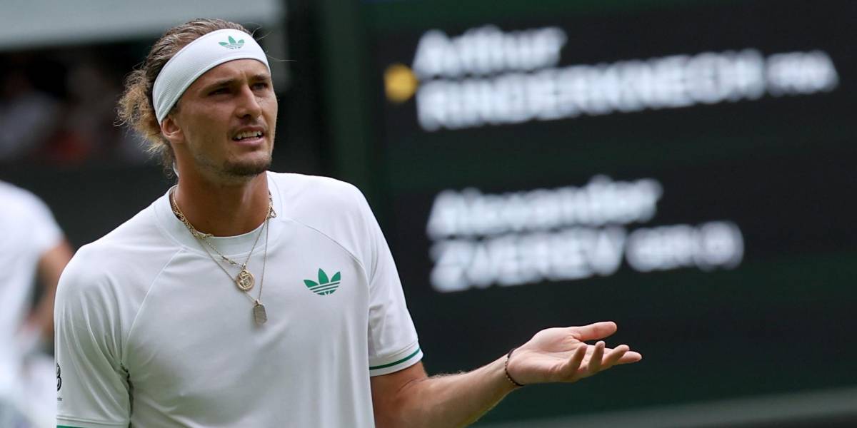 Zverev, número 3 del mundo, eliminado en primera ronda de Wimbledon