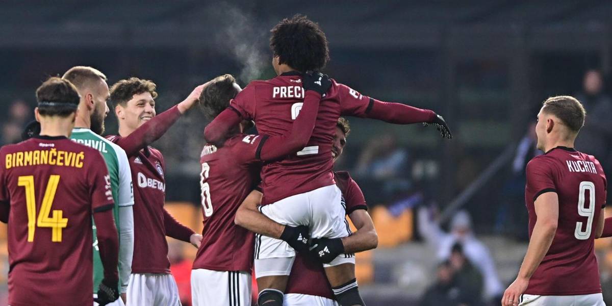 El ecuatoriano Ángelo Preciado anotó su primer gol con el Sparta Praga de República Checa