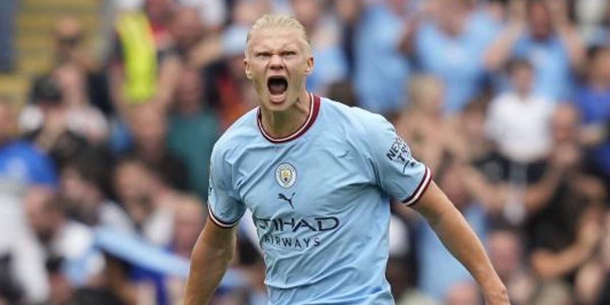 Manchester City golea con triplete de Haaland en la Premier League