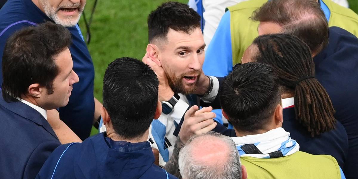 Messi, en modo enojado: a quién le lazó el ¿qué mirás, bobo?