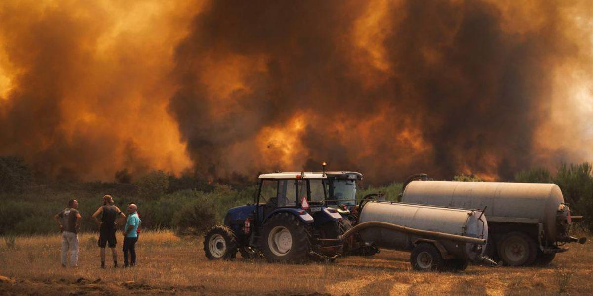 Portugal combate siete incendios y el gobierno advierte que el viernes 15 de agosto será preocupante