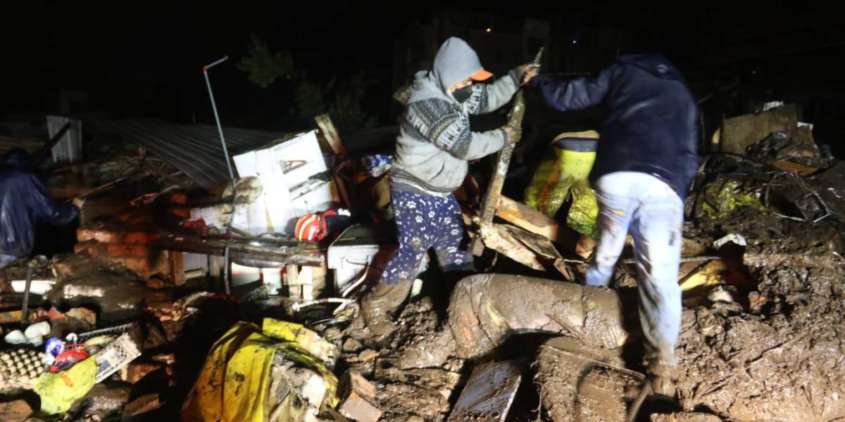 La Gasca: al menos once fallecidos por aluvión en el norte de Quito