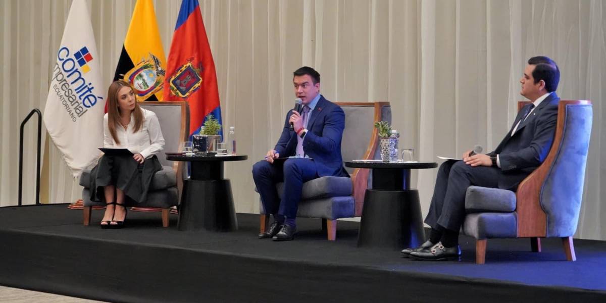El candidato Daniel Noboa se reunió en Quito con los empresarios