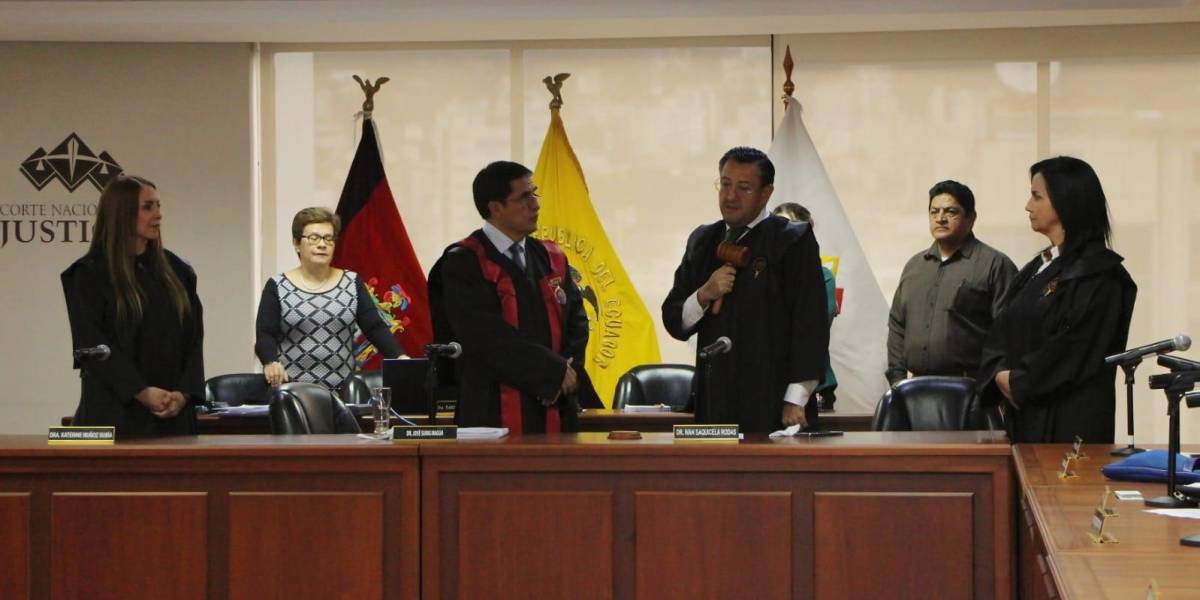 La Corte Nacional de Justicia presentó a José Suing y Enma Tapia como sus nuevas autoridades