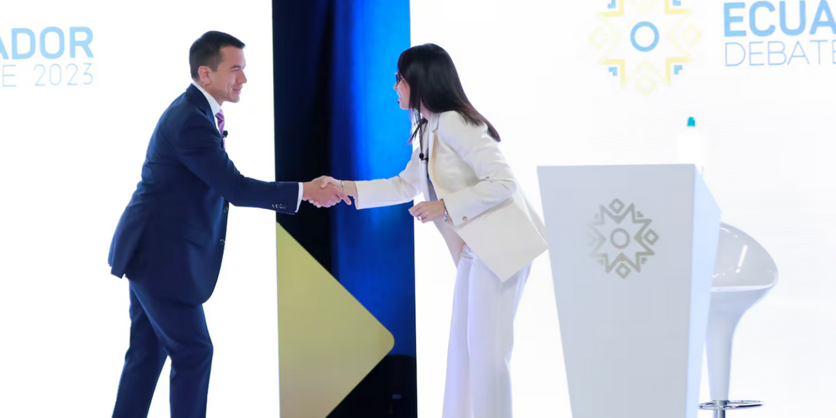 El debate presidencial entre Noboa y González incluirá preguntas cerradas que deben ser contestadas con sí o no