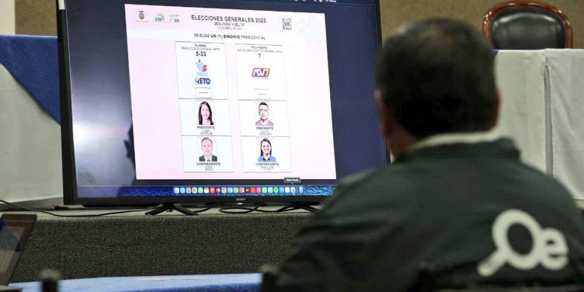 Los representantes de ADN y RC5 verificaron la papeleta presidencial para la segunda vuelta