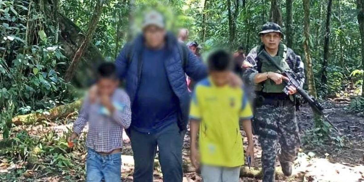 La Policía libera a cinco niños y un adolescente secuestrados en Morona Santiago
