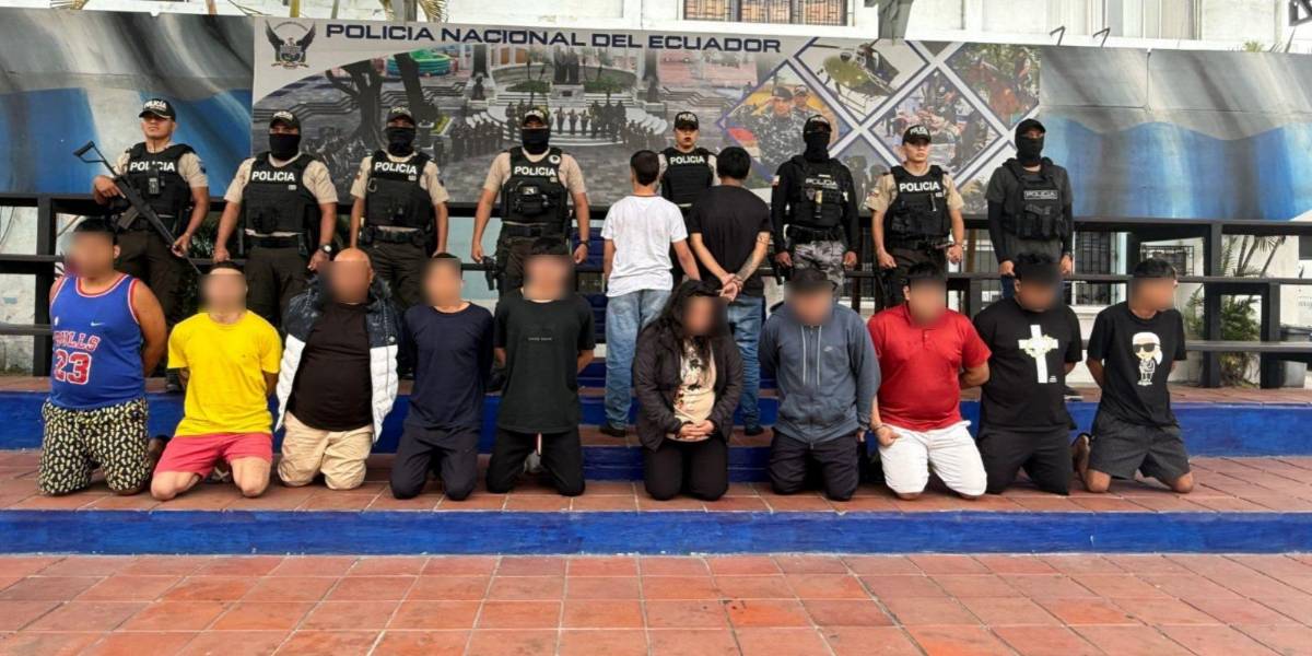 16 presuntos extorsionadores de tres zonas de Guayaquil fueron capturados