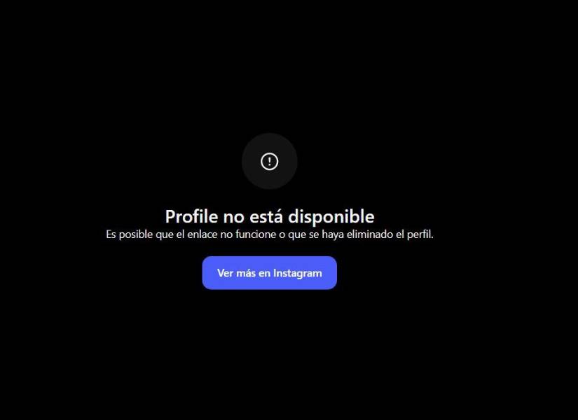 De momento, el perfil Xila María Red River no está disponible en Instagram.