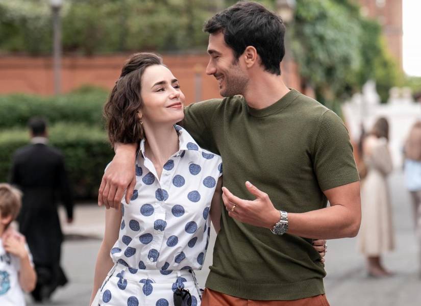 Escena de Emily en Paris en Italia.