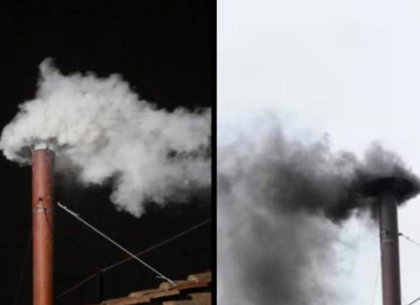 Fumata blanca y fumata negra.