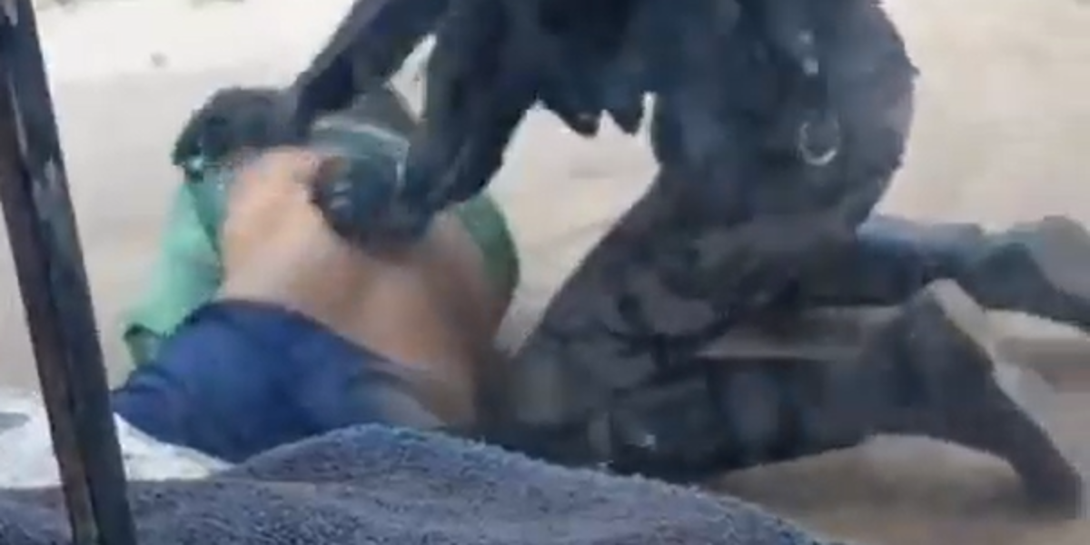 La Policía justifica el uso de la fuerza en detención de presunto manifestante violento