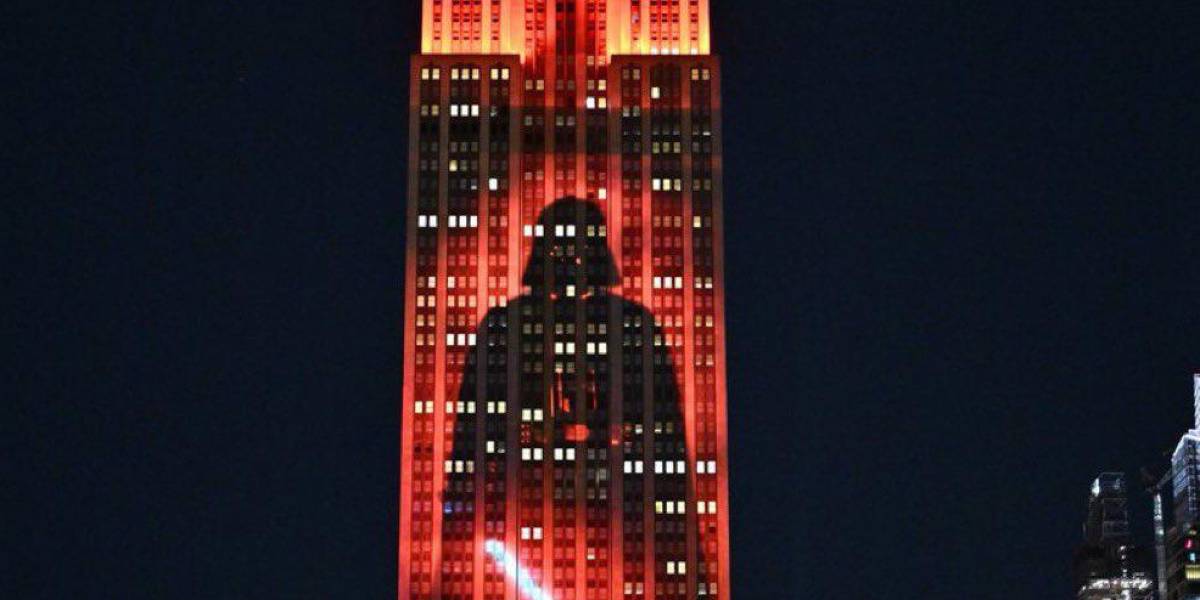 Star Wars se apodera del edificio Empire State en un espectáculo de luces