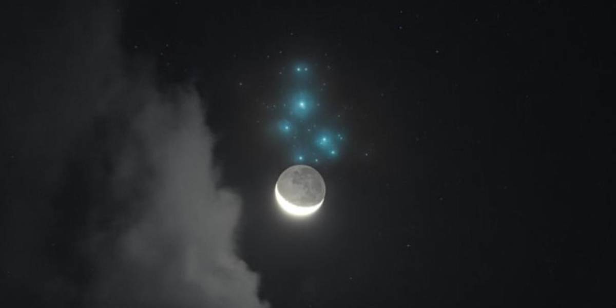 La Luna visita las Pléyades en un raro evento astronómico