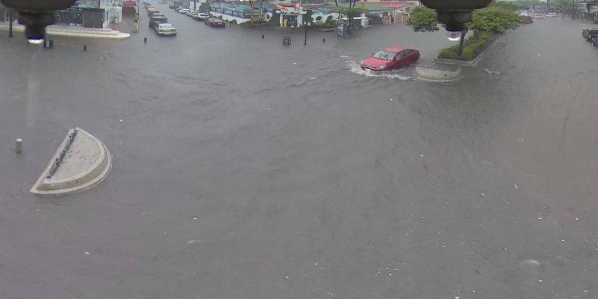 Guayaquil y Quito sufren afectaciones y emergencias, tras torrenciales lluvias