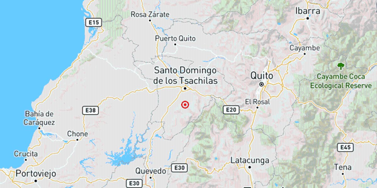 El Instituto Geofísico registró sismo de magnitud 3,5 en Santo Domingo