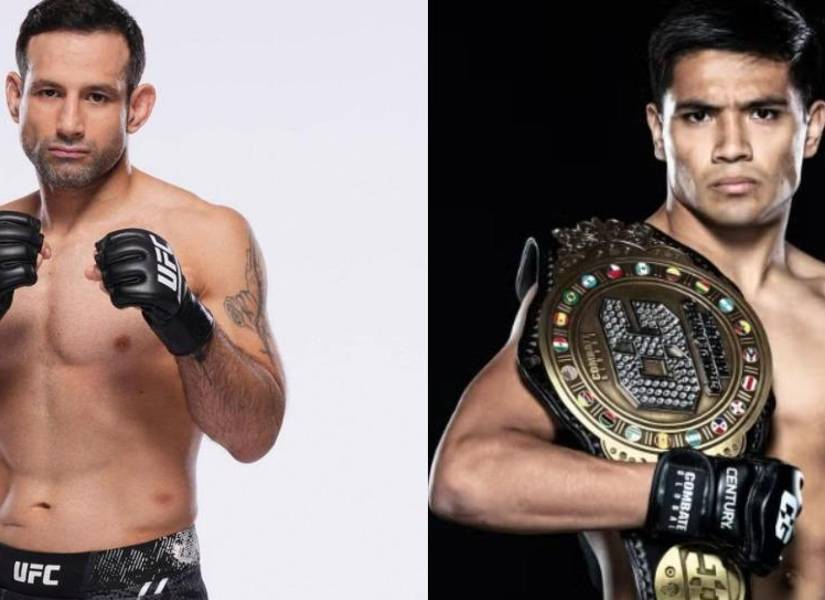 El ecuatoriano Carlos Vera (izquierda) se enfrentrará al mexicano David Martínez (derecha) en la UFC