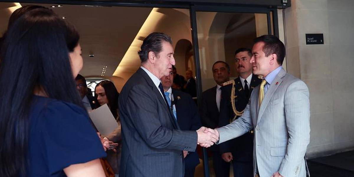 El banco Rothschild &amp; Co. recibe a Noboa en el cierre de su gira internacional