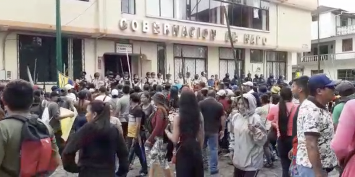 Paro en Ecuador: Gobernaciones de Napo y Cotopaxi fueron tomadas por manifestantes