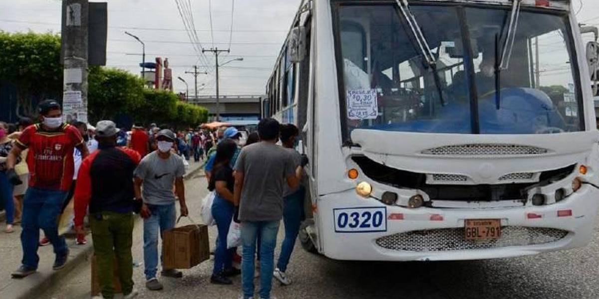 Desconocimiento entre guayaquileños sobre paralización de transporte público