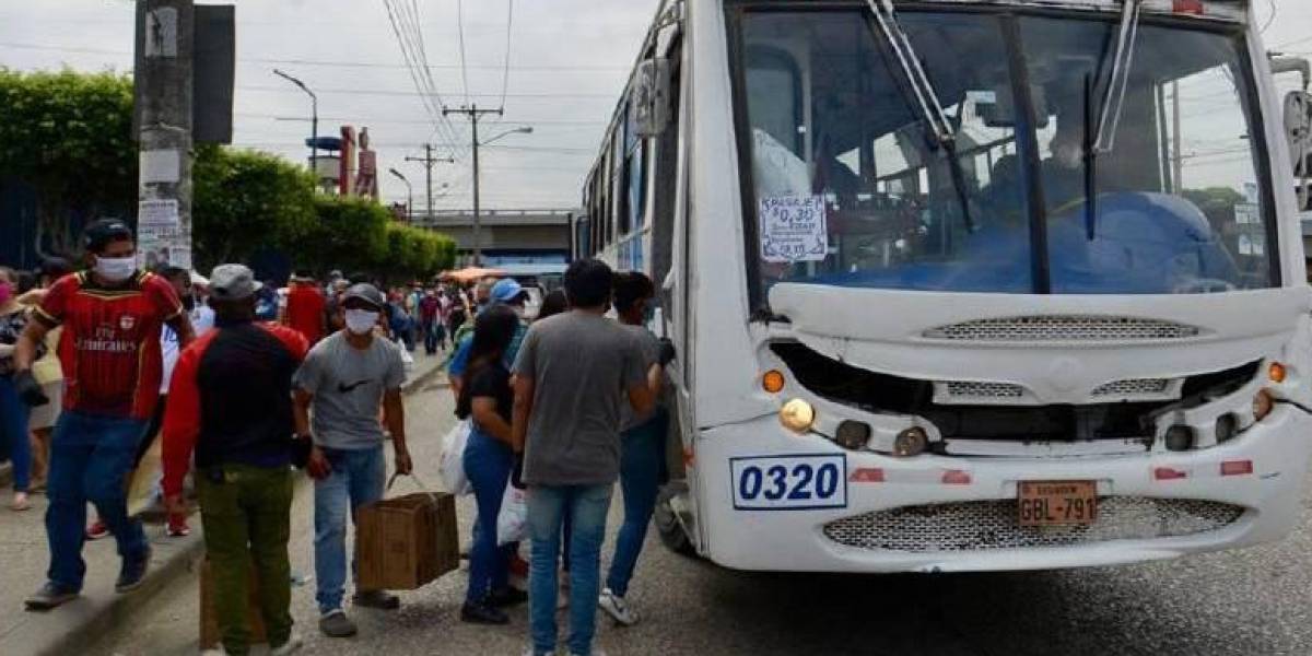 Desconocimiento entre guayaquileños sobre paralización de transporte público