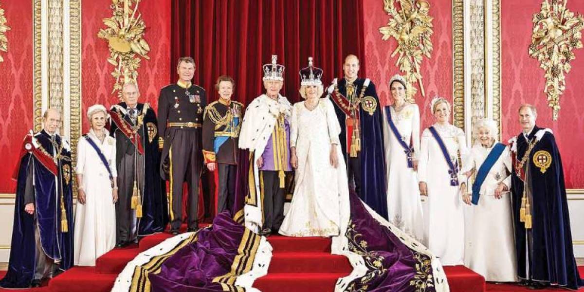 Inteligencia Artificial recrea la fiesta de la familia real luego de la coronación del rey Carlos III