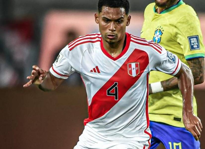 López con la selección peruana.