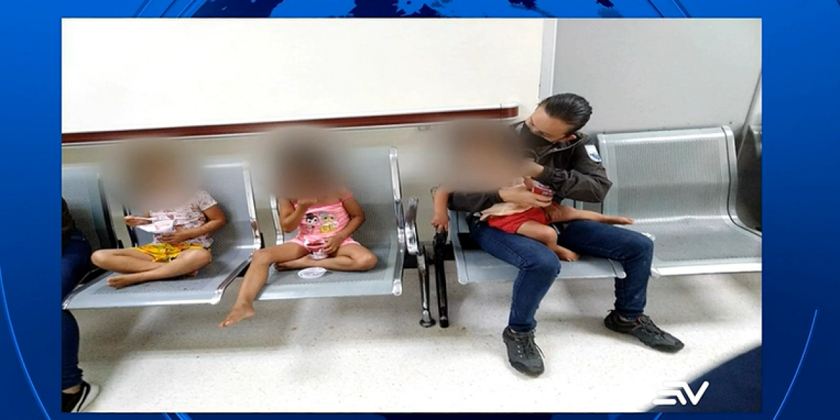 Policía rescata a 8 menores obligados a pedir caridad en el centro de Guayaquil