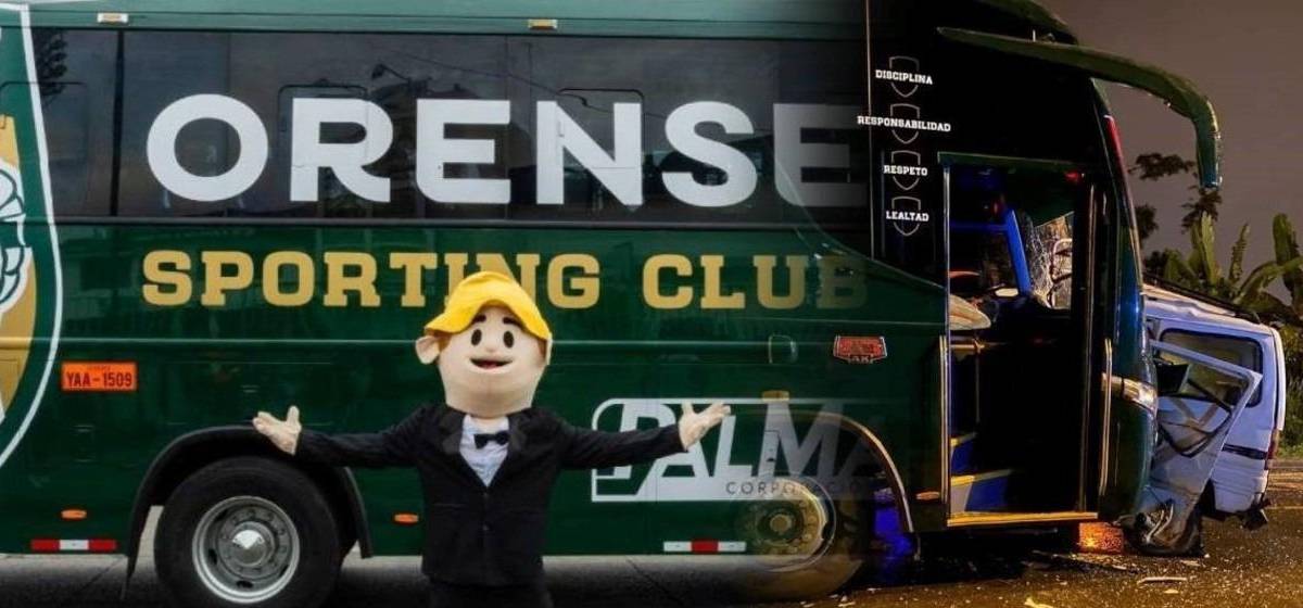 El bus de Orense SC chocó contra una furgoneta dejando dos fallecidos