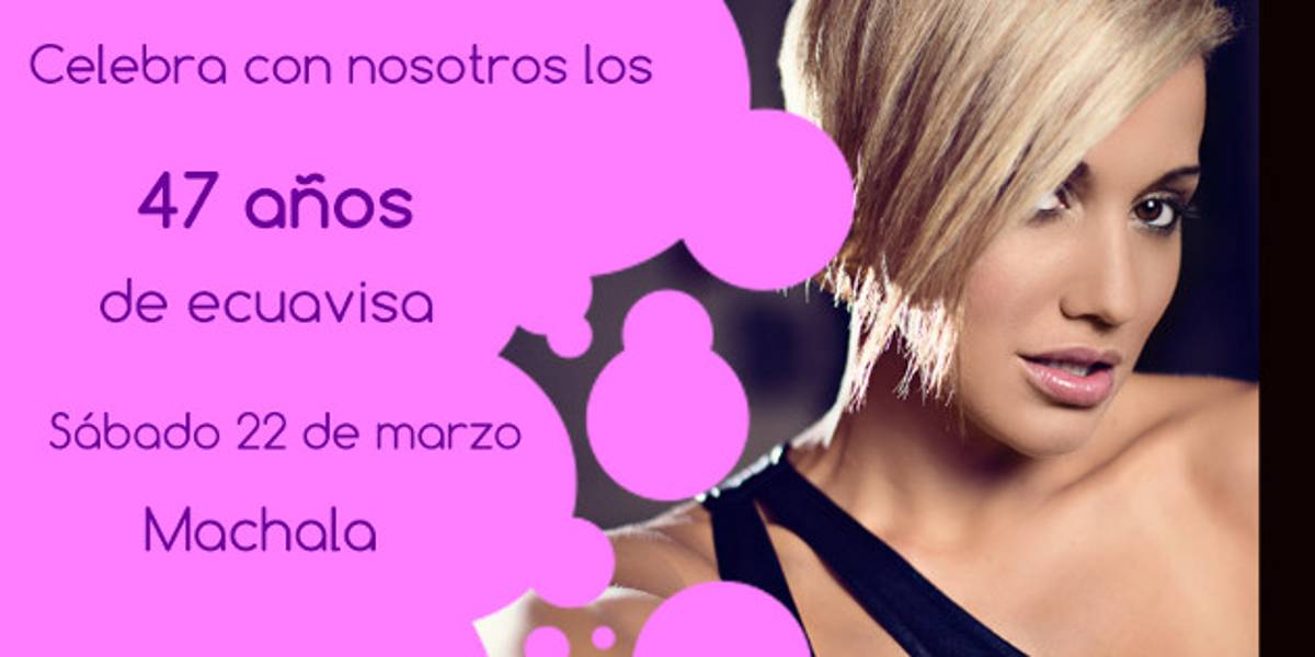 Concierto en Machala por 47 años de Ecuavisa