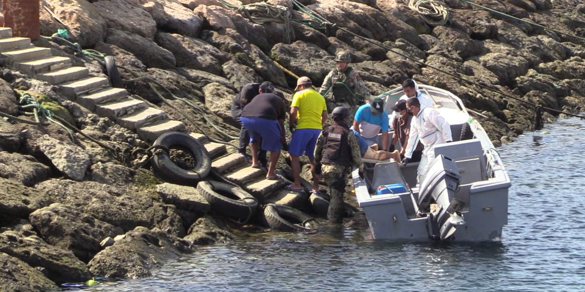 Un grupo de pescadores halla cuatro cadáveres a 75 kilómetros de Crucita, en Portoviejo