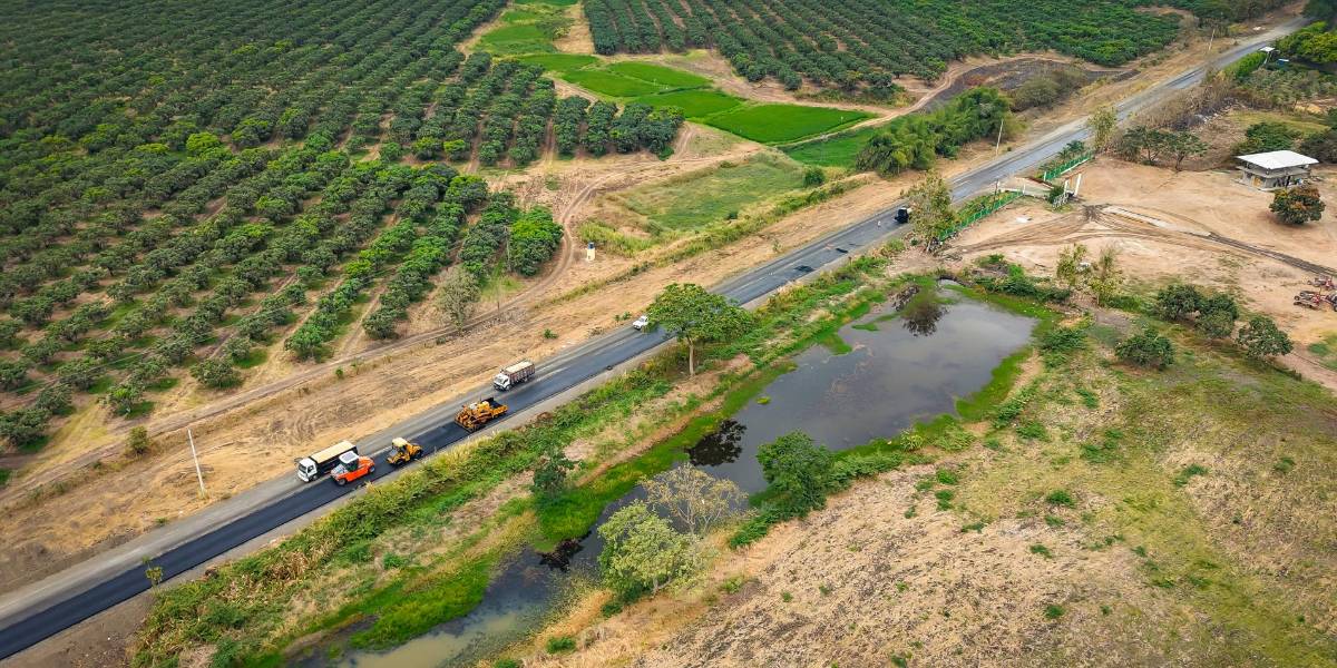 El Gobierno inicia la rehabilitación de la vía Palestina–Vinces