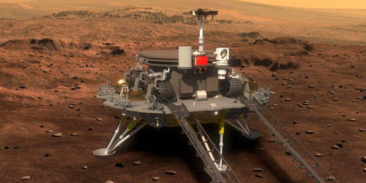 China aterriza con éxito en Marte con su robot Zhurong