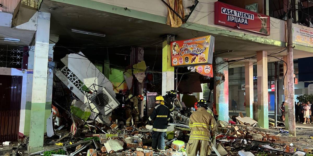 Una explosión en Jipijapa, Manabí, deja tres heridos, tres negocios destruidos y afectaciones en cinco locales