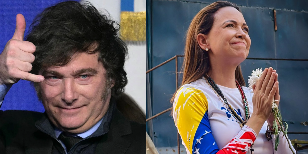 Javier Milei y María Corina Machado entre las 100 personas mas influyentes según Time