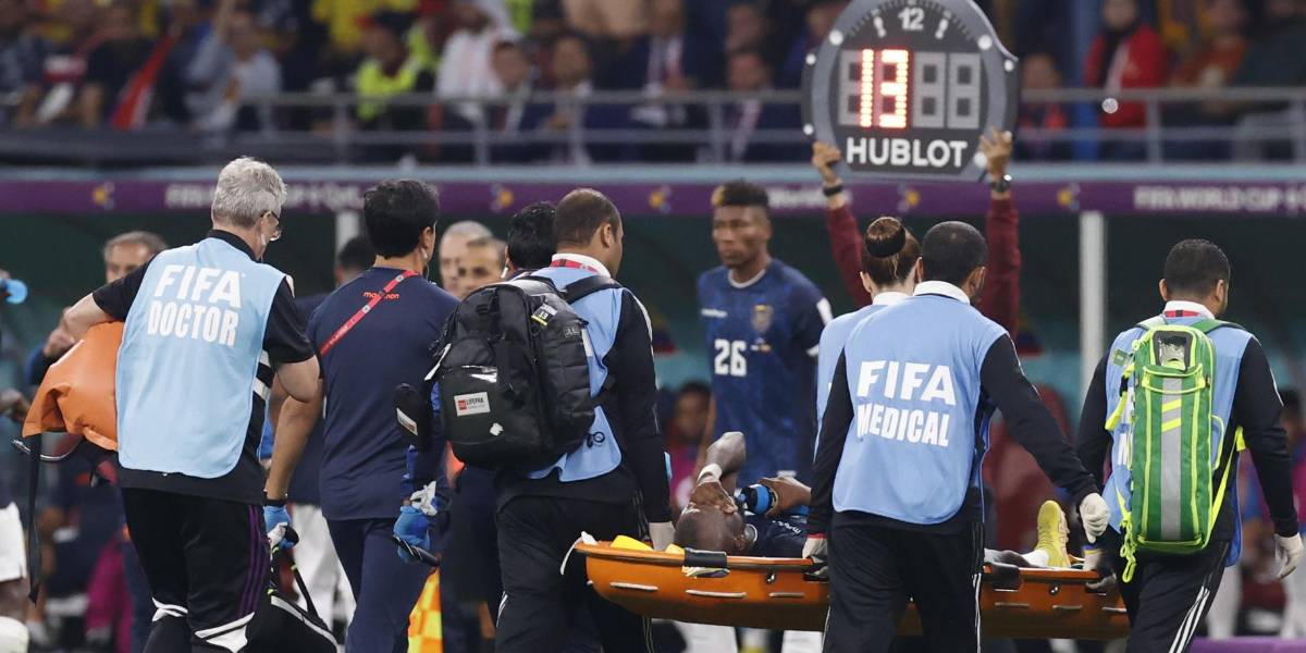 Enner Valencia salió lesionado ¿llegará a jugar ante Senegal?