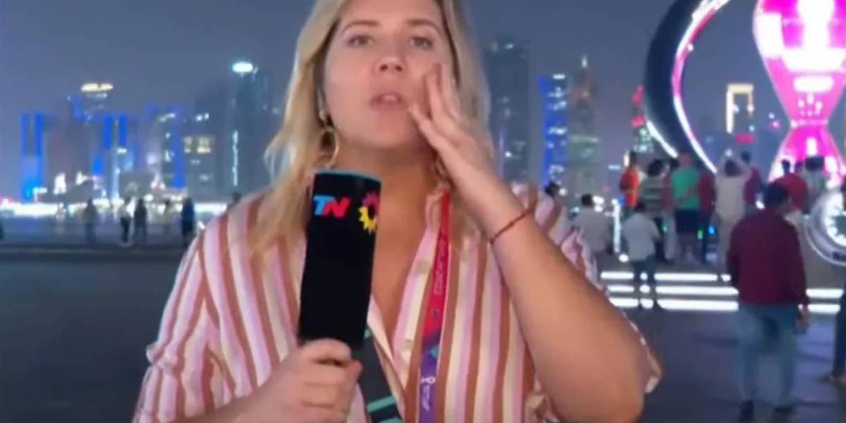 Qatar 2022: le roban en vivo a periodista argentina y le piden que ella ponga el castigo
