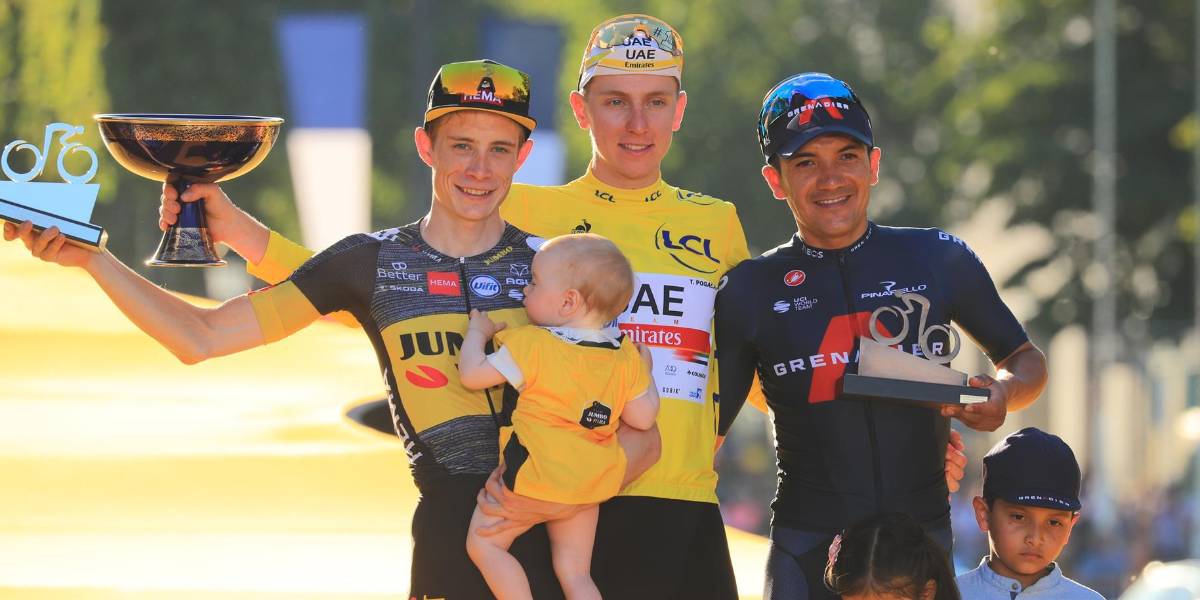 Richard Carapaz, el primer ecuatoriano en el podio final del Tour de Francia