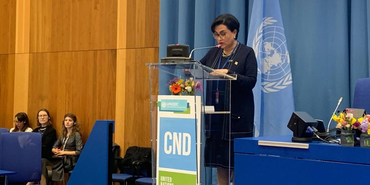 Sommerfeld afirma en la ONU que Ecuador redujo asesinatos relacionados con el narcotráfico en un 15 %