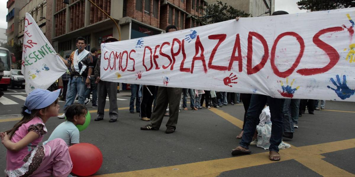 Colombia se convirtió en el tercer país con más desplazados por violencia